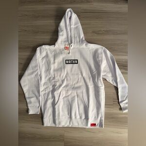 White The Marathon Clothing Hoodie Sweater for Men